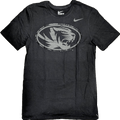 Nike NCAA Mens Missouri Tigers Nike Championship Drive Black Reflective Logo T-Shirt product image 1, provided for visual
