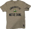 NCAA Notre Dame Fighting Irish Gym Class College Vault adidas Triblend Gray T-Shirt for Men product image 1, provided for