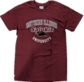 Mens Southern Illinois Salukis Maroon Campus One T-Shirt product image 1, provided for visual reference and product detail