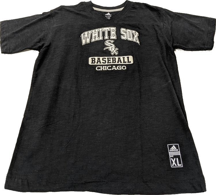 Youth MLB Chicago White Sox Short Sleeve Embroidered T-Shirt product image 1, provided for visual reference and product
