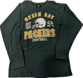Youth Green Bay Packers Vintage Logo Thermal Long Sleeve T-Shirt product image 1, provided for visual reference and product
