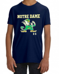 Youth Notre Dame Fighting Irish Navy Heatgear Performance T-Shirt product image 1, provided for visual reference and product