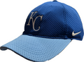 Kansas City Royals Nike Blue Mesh Logo Performance Adjustable Hat for Men product image 1, provided for visual reference and