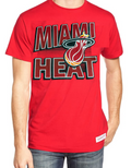 Miami Heat Dark Red Classic Block Letter T-Shirt for Men product image 1, provided for visual reference and product detail