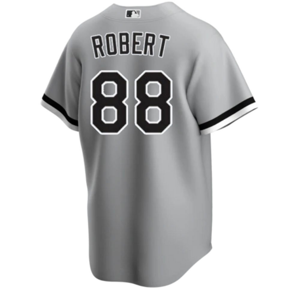 Luis Robert Chicago White Sox Nike Gray Road Replica Team Jersey for Men product image 1, provided for visual reference and