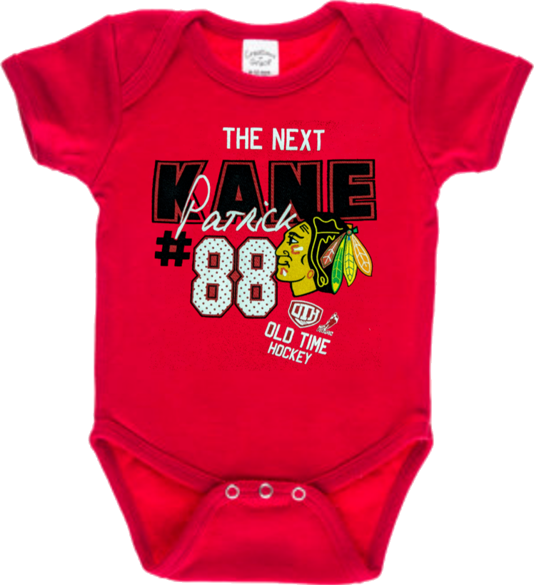 NHL Chicago Blackhawks "The Next Patrick Kane" Infant Jersey Creeper product image 1, provided for visual reference and