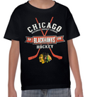 Chicago Blackhawks Toddler Outerstuff Black Playmaker T Shirt product image 1, provided for visual reference and product