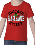 Chicago Blackhawks Toddler Outerstuff Red "Hockey" T Shirt product image 1, provided for visual reference and product detail