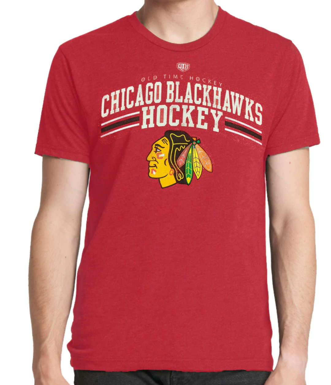 Chicago Blackhawks Red Durst T-Shirt for Men product image 1, provided for visual reference and product detail review