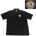 Chicago Blackhawks Black Vintage Logo Excellence Polo Shirt product image 1, provided for visual reference and product