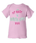 Infant Girls Chicago White Sox adidas Pink "My First White Sox T-Shirt" product image 1, provided for visual reference and
