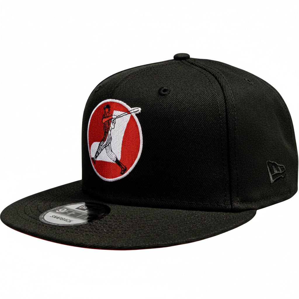 Mens Chicago White Sox New Era Black Cooperstown Collection 1960-1972 Logo 9FIFTY Snapback Hat product image 3, provided for