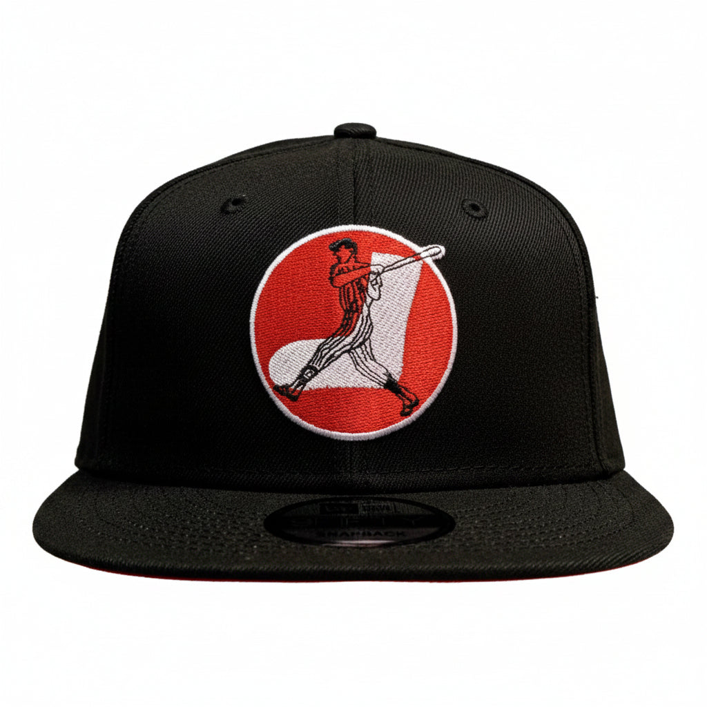 Mens Chicago White Sox New Era Black Cooperstown Collection 1960-1972 Logo 9FIFTY Snapback Hat product image 2, provided for