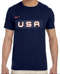 Nike Men USA Hockey Core Navy T-Shirt product image 1, provided for visual reference and product detail review