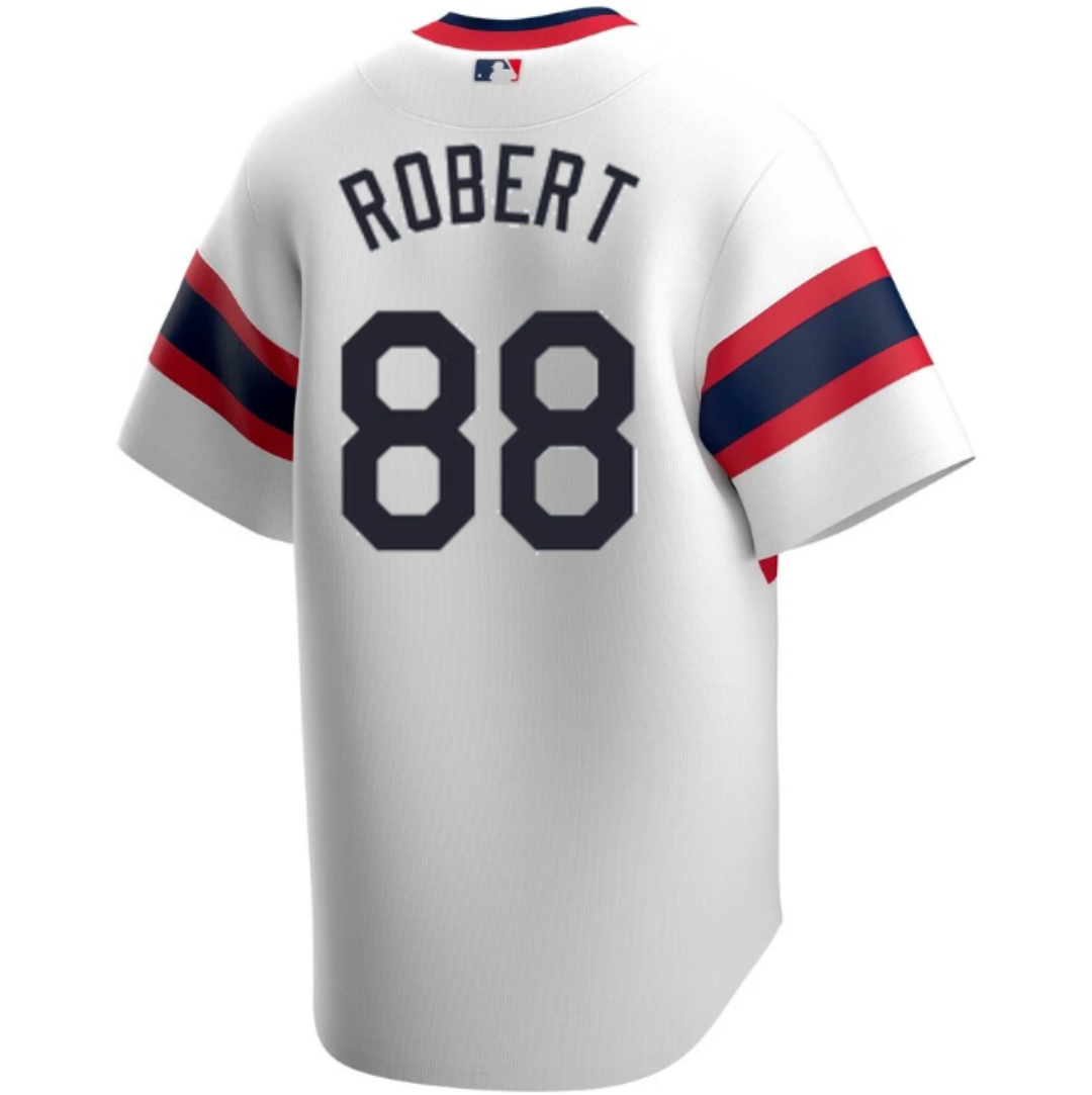 NIKE Men Luis Robert Chicago White Sox 1983 Alternate White Premium Stitch Replica Jersey product image 3, provided for