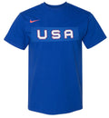 USA Hockey Nike Core Royal Blue T-Shirt for Men product image 1, provided for visual reference and product detail review