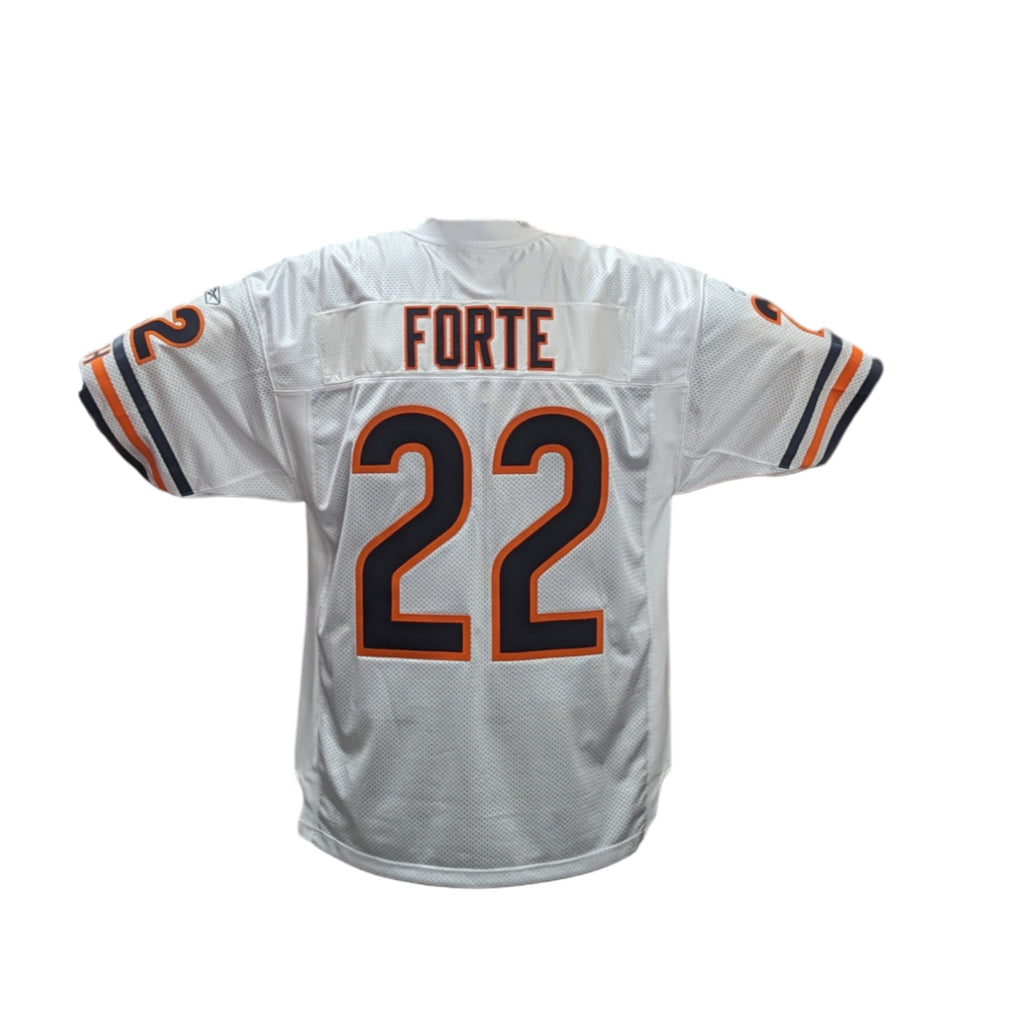 Reebok Chicago Bears Matt Forte Authentic Road White Jersey product image 1, provided for visual reference and product