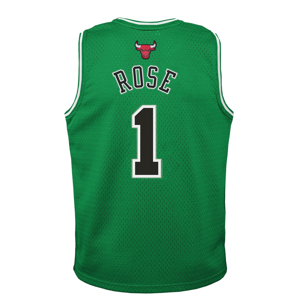 Youth Chicago Bulls Derrick Rose Mitchell & Ness Kelly Green St. Patricks Day Hardwood Classics Swingman Jersey product