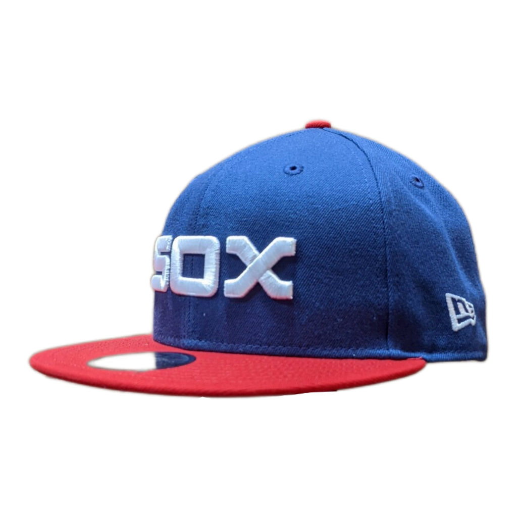 Mens Chicago White Sox New Era 1983 Road Cooperstown Collection 2 Tone Red & Navy 75th Anniversary of Comiskey Park 9FIFTY