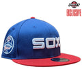 Mens Chicago White Sox New Era 1983 Road Cooperstown Collection 2 Tone Red & Navy 75th Anniversary of Comiskey Park 9FIFTY