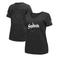 Chicago White Sox City Connect New Era Tri-Blend V-Neck T-Shirt - Black for Women product image 1, provided for visual