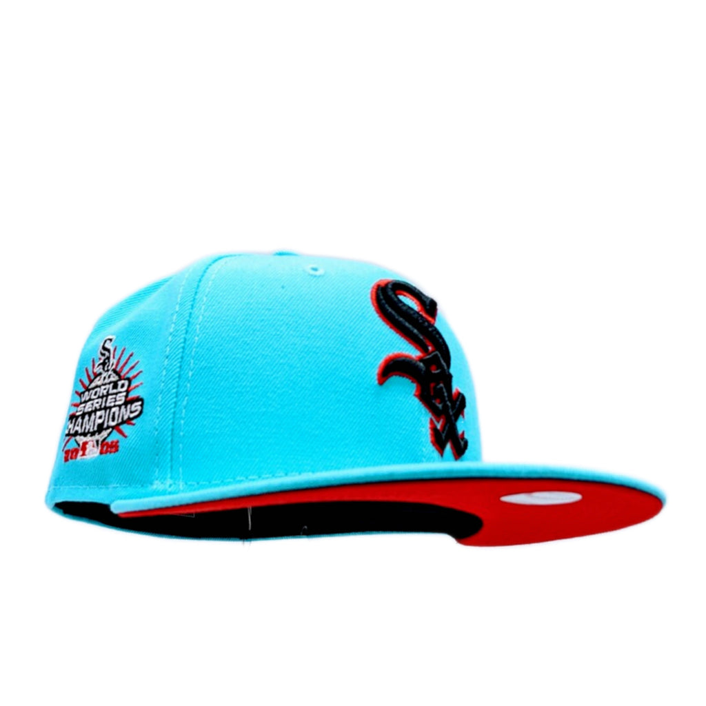 Chicago White Sox New Era Tidal Wave Vice Blue 2005 World Series Champions 59FIFTY Fitted Hat product image 1, provided for