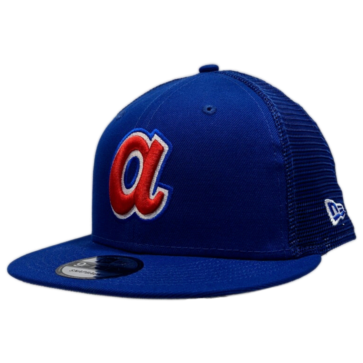 Atlanta Braves New Era Cooperstown Collection Royal Mesh 9FIFTY Adjustable Snapback Hat for Men product image 1, provided