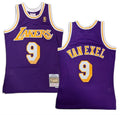 Mitchell & Ness Nick Van Exel Los Angeles Lakers Purple 1996-97 Hardwood Classics Swingman Jersey for Men product image 1,