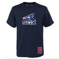 Youth Chicago White Sox Mitchell and Ness Navy Retro Logo T-Shirt product image 1, provided for visual reference and product