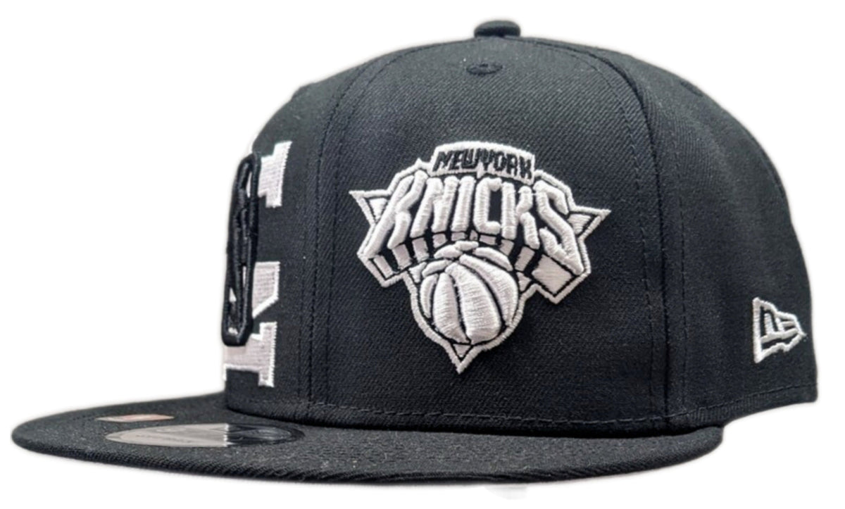 New York Knicks New Era Black 2022 NBA Draft 9FIFTY Snapback Hat product image 1, provided for visual reference and product