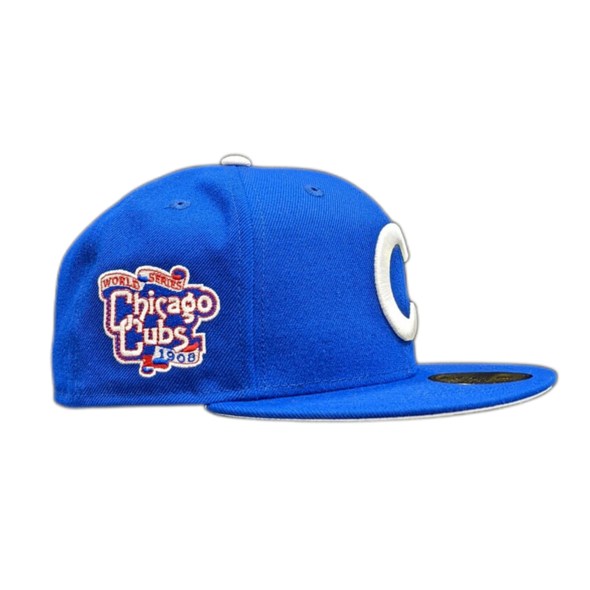 Chicago Cubs Royal 1908 World Series Champions New Era 59FIFTY Fitted Hat product image 4, provided for visual reference and