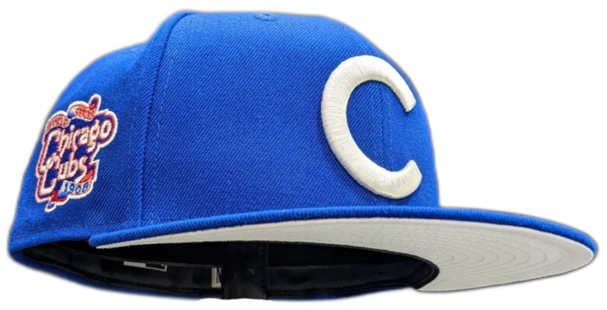 Chicago Cubs Royal 1908 World Series Champions New Era 59FIFTY Fitted Hat product image 1, provided for visual reference and