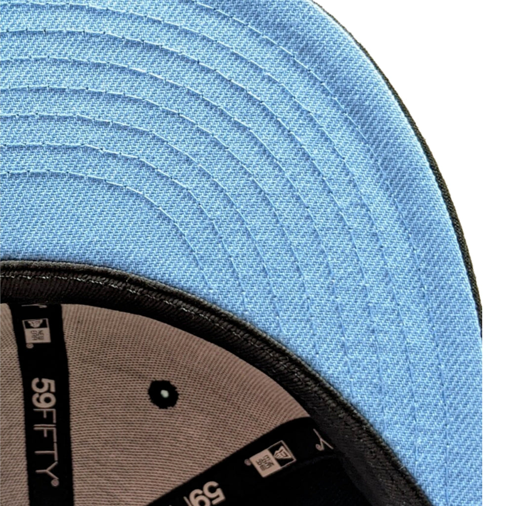 Chicago Cubs Cooperstown Collection Wrigley Field Black/ Sky Blue New Era 59FIFTY Fitted Hat product image 6, provided for