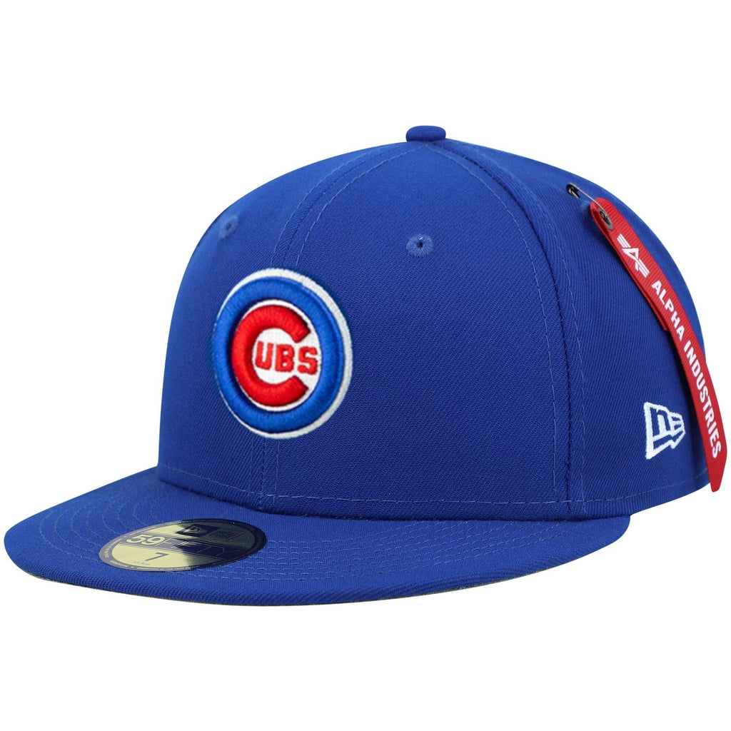 Chicago Cubs X Alpha Industries Royal New Era 59FIFTY Fitted Hat product image 3, provided for visual reference and product