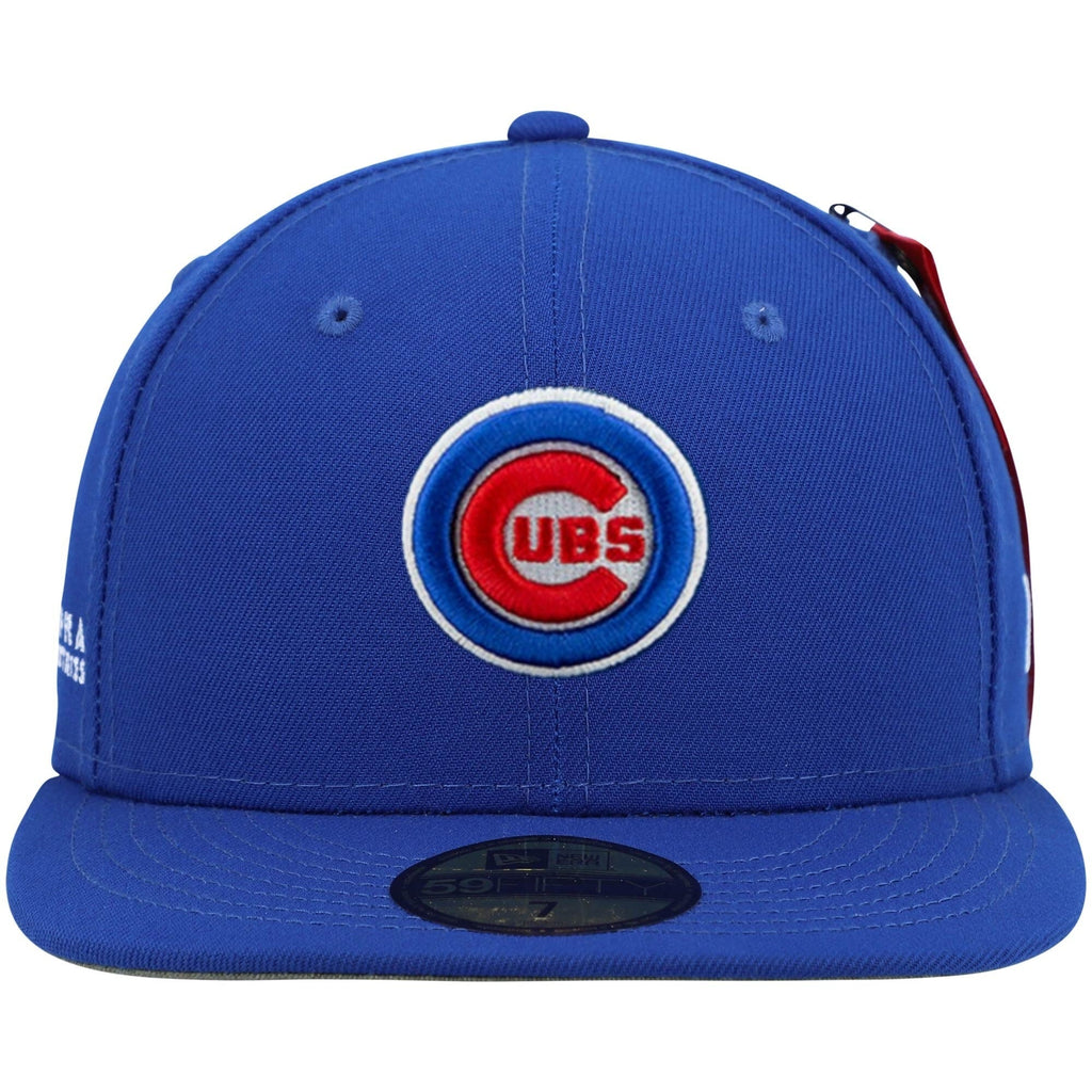 Chicago Cubs X Alpha Industries Royal New Era 59FIFTY Fitted Hat product image 2, provided for visual reference and product