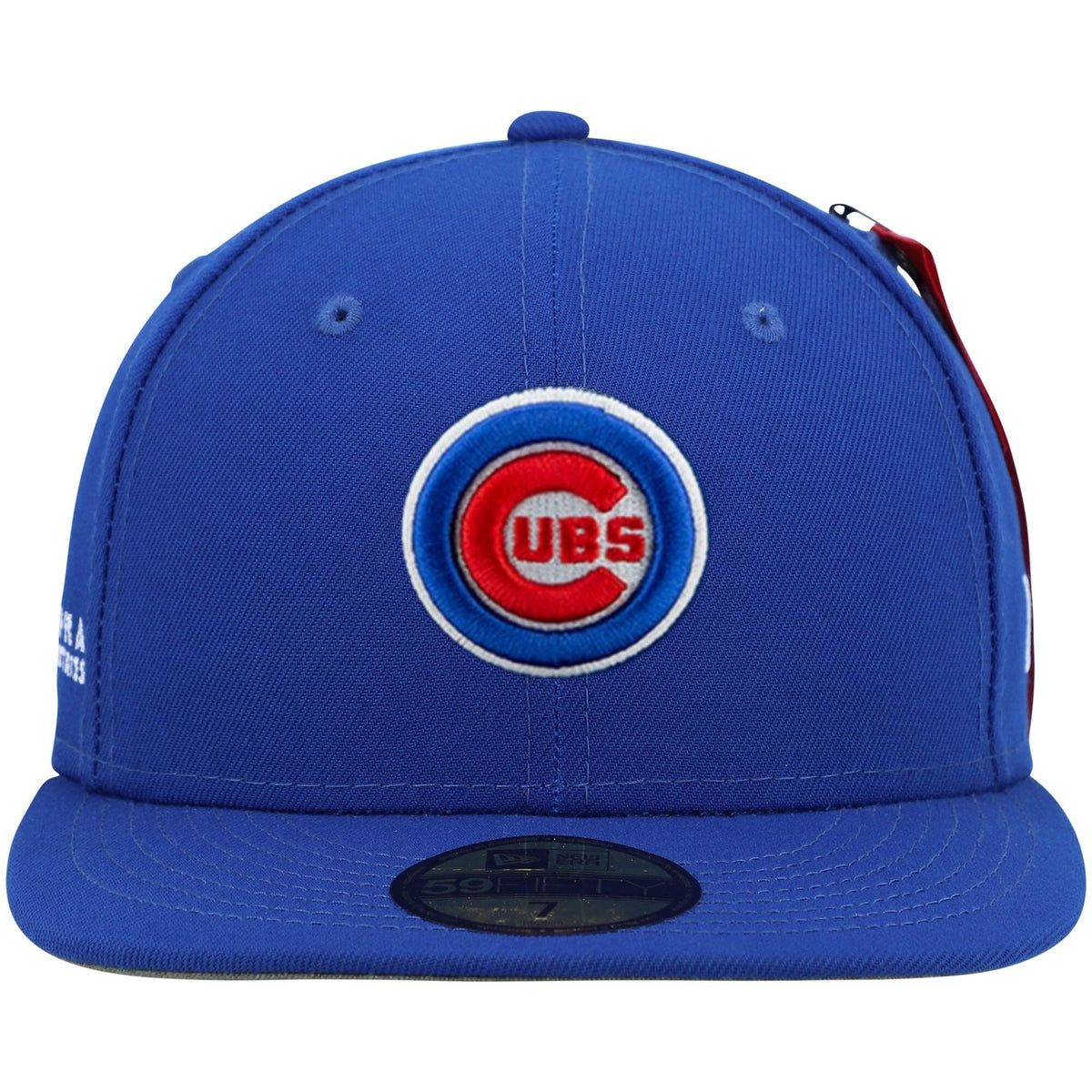 Chicago Cubs X Alpha Industries Royal New Era 59FIFTY Fitted Hat product image 2, provided for visual reference and product