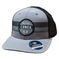 Miami Hurricanes Top of the World Gray/Black Trucker Adjustable Snapback Hat product image 1, provided for visual reference