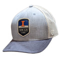 Illinois Fighting Illini Steel Heather Trucker Adjustable Top of the World Hat product image 1, provided for visual