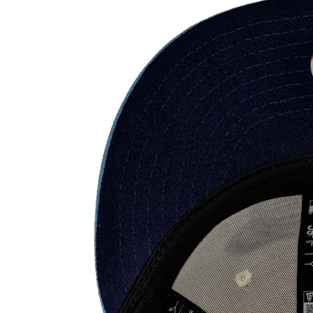 Chicago Cubs Cooperstown Collection 2 Tone Off White/Sky Blue 1969 59FIFTY Fitted Hat product image 5, provided for visual