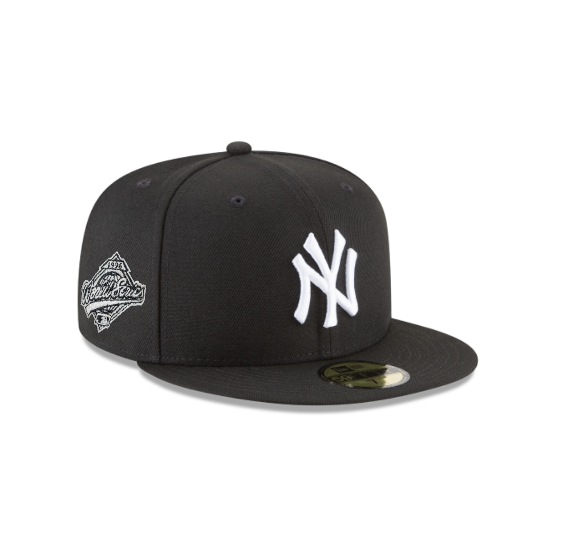 New York Yankees 1996 World Series Black New Era 59Fifty Fitted Hat product image 7, provided for visual reference and
