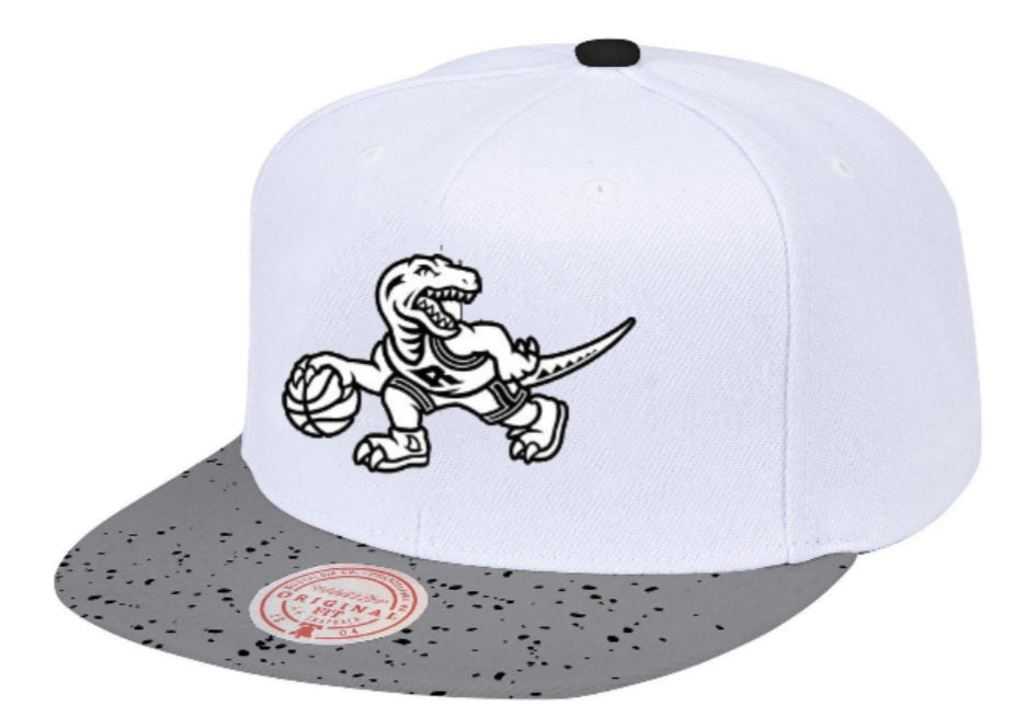 Toronto Raptors NBA Cement Top HWC Mitchell & Ness Snapback Hat for Men product image 1, provided for visual reference and