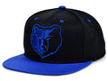 Memphis Grizzlies Mitchell & Ness NBA Black Royalty Adjustable Snapback Hat for Men product image 1, provided for visual