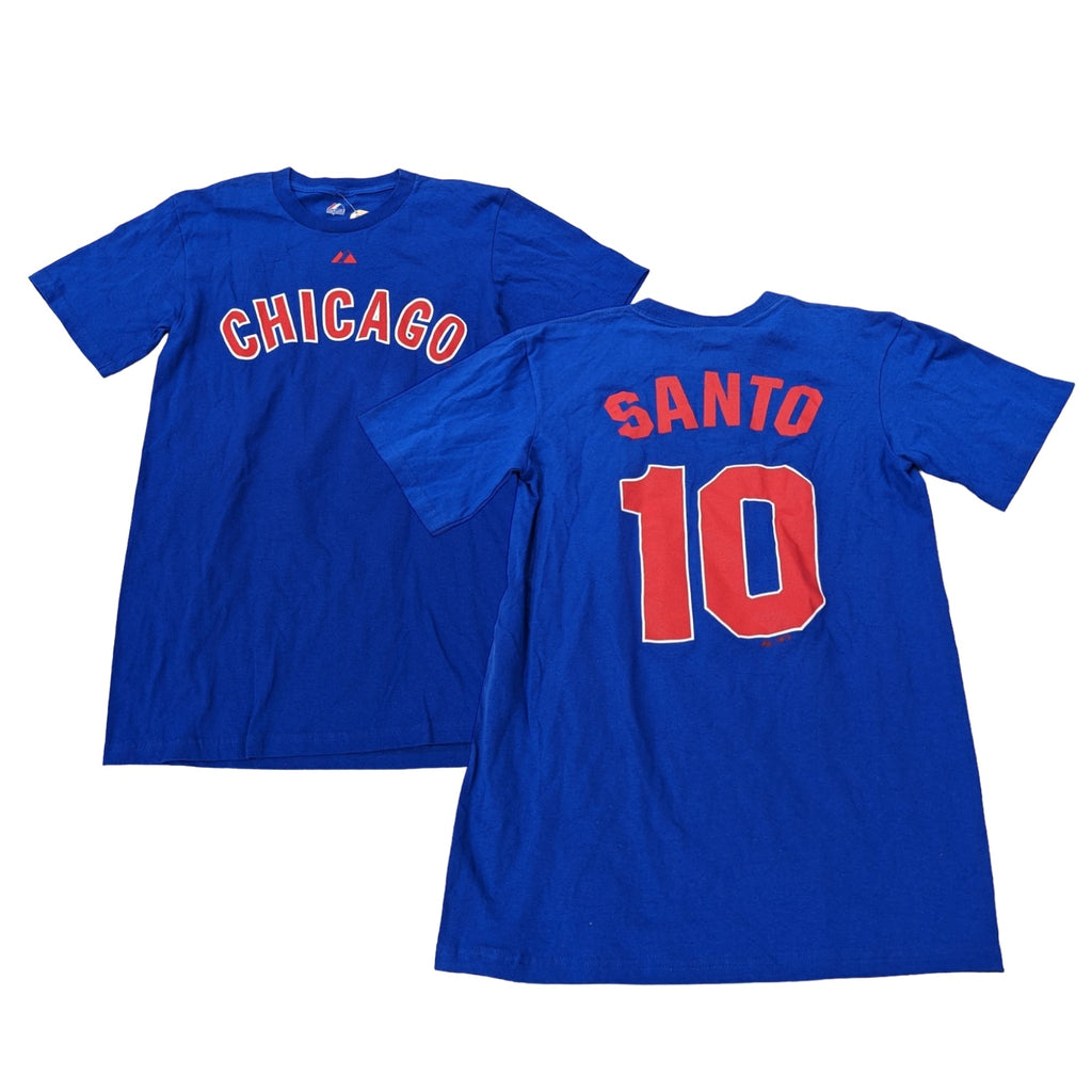 Chicago Cubs Ron Santo Cooperstown Name & Number Player T-Shirt for Men product image 1, provided for visual reference and