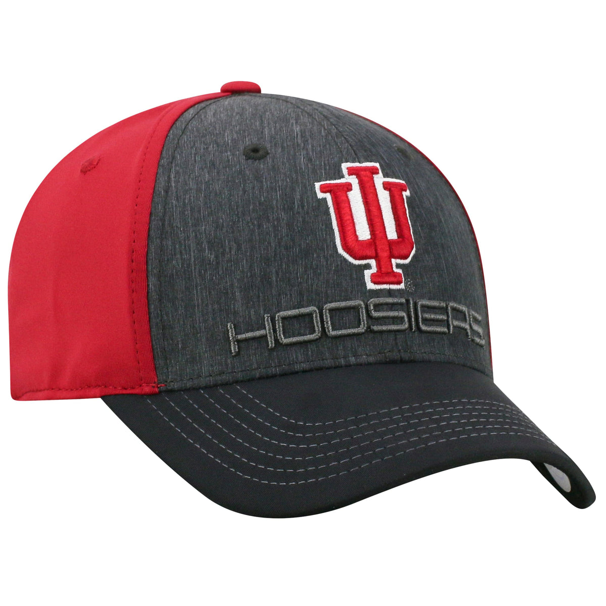 Mens Indiana Hoosiers Reach One Fit Flex Fit Hat By Top Of The World product image 3, provided for visual reference and