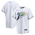 Tampa Bay Devil Rays Nike White Home Replica Team Jersey for Men product image 1, provided for visual reference and product