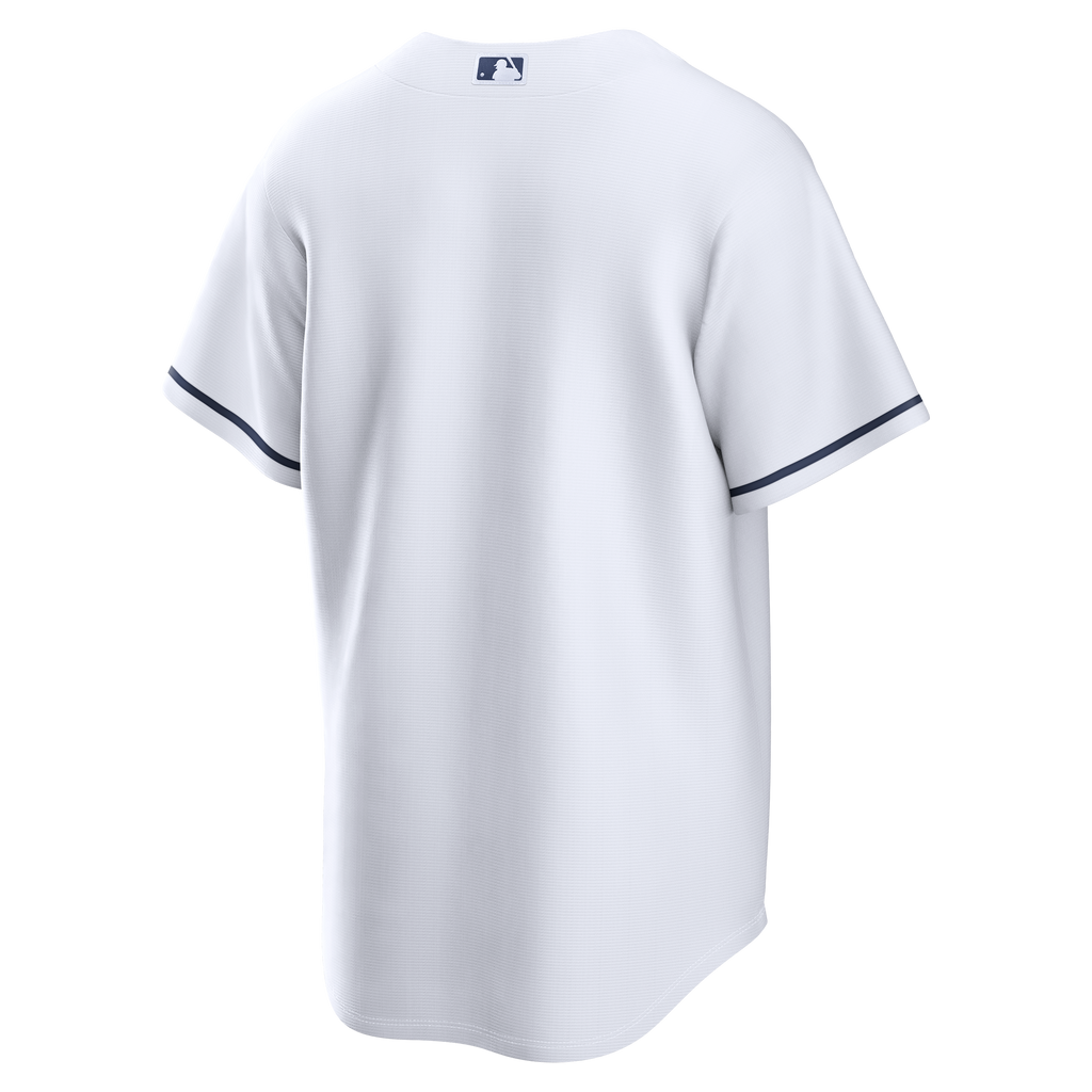 Tampa Bay Devil Rays Nike White Home Replica Team Jersey for Men product image 3, provided for visual reference and product