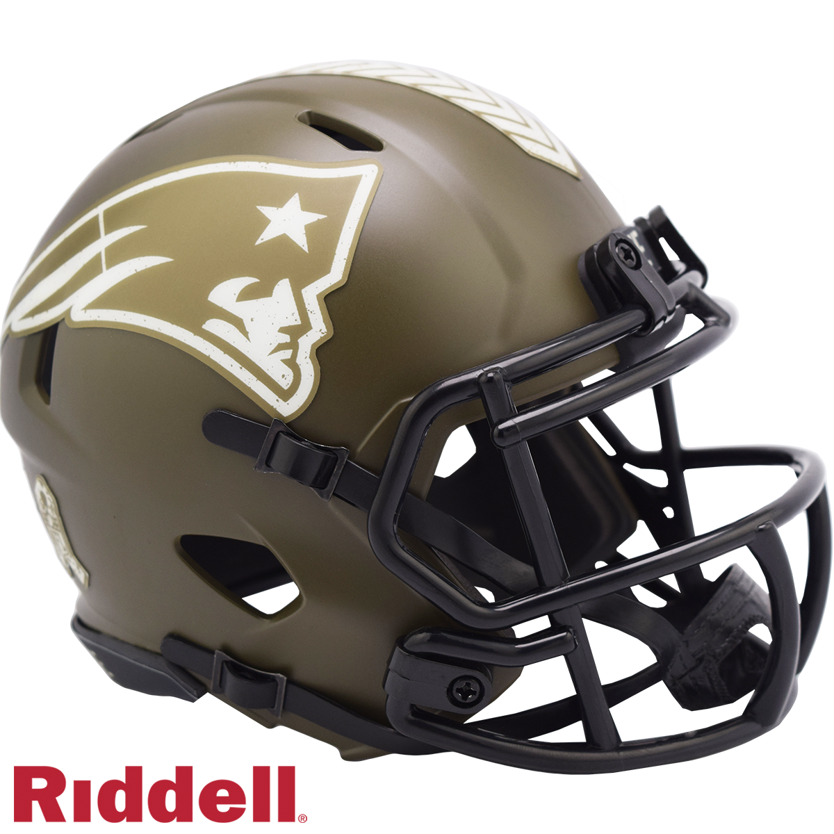 Riddell New England Patriots 2022 Salute To Service Speed Mini Helmet product image 1, provided for visual reference and