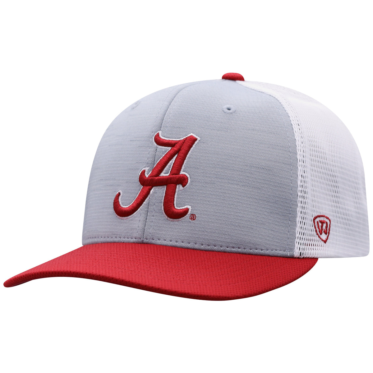 Alabama Crimson Tide Stamp 3-Tone Flex Fit Hat By Top Of the World for Men product image 1, provided for visual reference