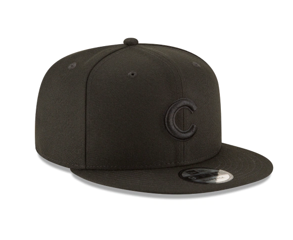 Chicago Cubs Mlb Basic Tonal Black 9Fifty Snapback product image 3, provided for visual reference and product detail review