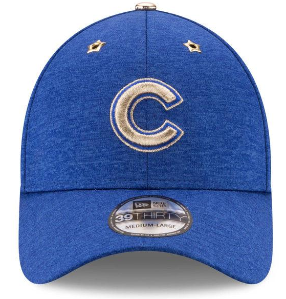 Chicago Cubs Blue 2017 All Star Game 39THIRTY Flex Fit Hat By New Era product image 2, provided for visual reference and